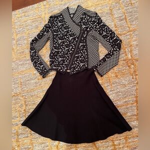 Knitted Black Women's Skirt PXXS